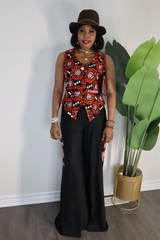 Black Classy 2 Pics Ankara Damask