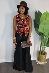 Black Classy 2 Pics Ankara Damask