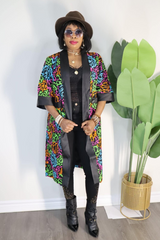 African Print Kimono Jacker