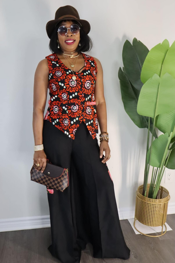 Black Classy 2 Pics Ankara Damask