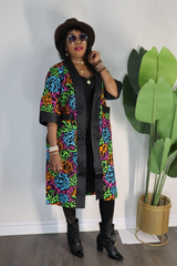 African Print Kimono Jacker